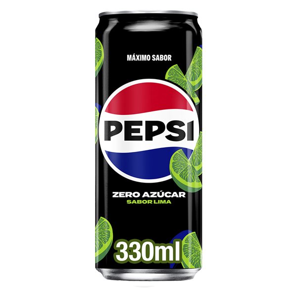 PEPSI Zero Lime Cola-Getränk mit null Zucker und null Kalorien, 24er-Pack mit 330 ml Dosen, insgesamt 7,92 Liter (mit oder ohne Geschenk)-lateral