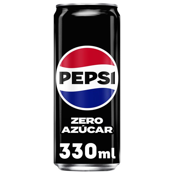 PEPSI Zero Cola-Getränk mit null Zucker und null Kalorien, Packung mit 24 Dosen à 330 ml, insgesamt 7,92 Liter (mit oder ohne Geschenk)-lateral