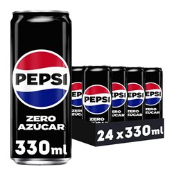 PEPSI Zero Cola-Getränk mit null Zucker und null Kalorien, Packung mit 24 Dosen à 330 ml, insgesamt 7,92 Liter (mit oder ohne Geschenk)