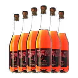 Perelada & Chivite Crestissimo Lambrusco Emilia Romagna Joven 75 cl Espumoso Rosado (Caja de 6 unidades)