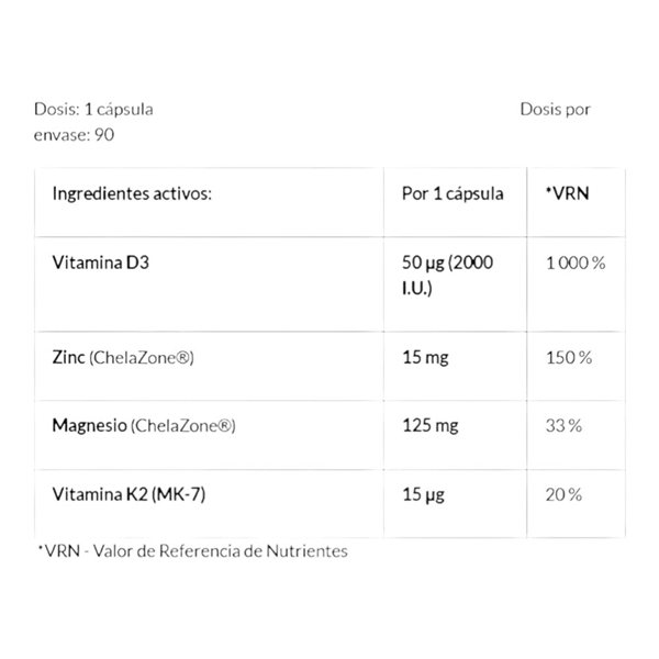 Performance D3-K2-Mg-Zn 90 Caps-detalle