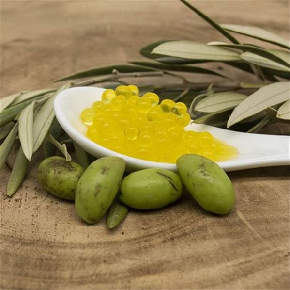 Perlas Aceite de Oliva Virgen Extra Premium, Oro La Senda-trasera