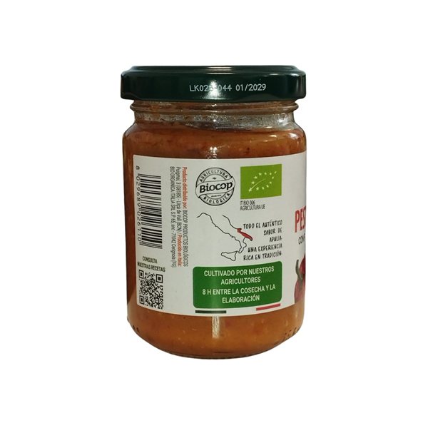 Pesto Calabrese Bio 130g Organica Italia-detalle