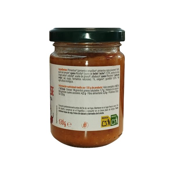Pesto Calabrese Bio 130g Organica Italia-lateral