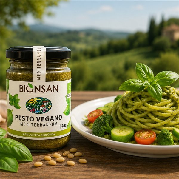 Veganes Pesto BIO 140g-trasera
