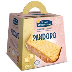 Mediterrane Freuden klassischer gluten- und laktosefreier Pandoro 650g.