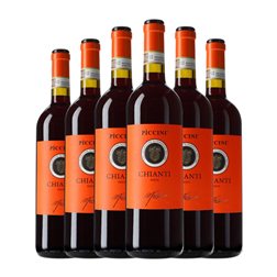 Piccini Chianti Classico — Clásico 75 cl Vino Tinto (Caja de 6 unidades)