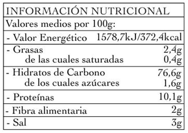 Gourmet Artisan Picos Gourmet 140g-trasera
