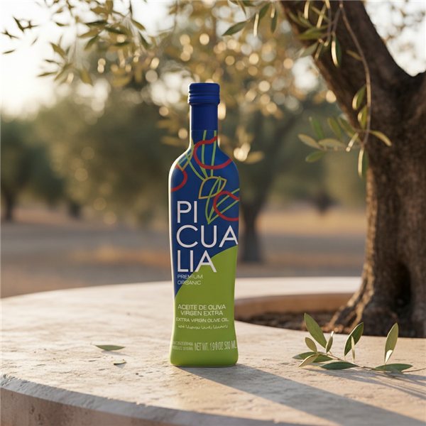 Picualia Premium Bio Bouteille 500 ml-lateral