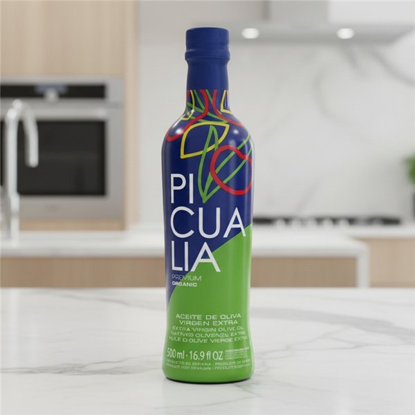 Picualia Premium Organic Botella 500 ml-trasera