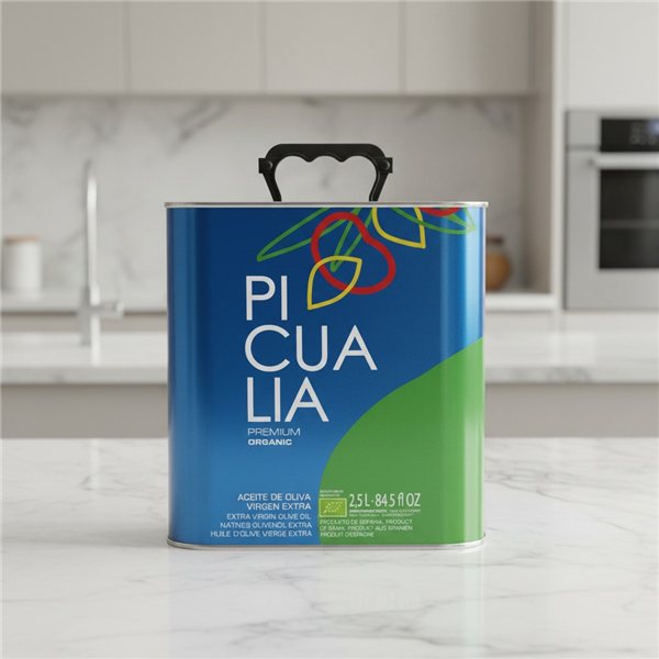 Picualia Premium Organic Picual Lata 2.5L-detalle