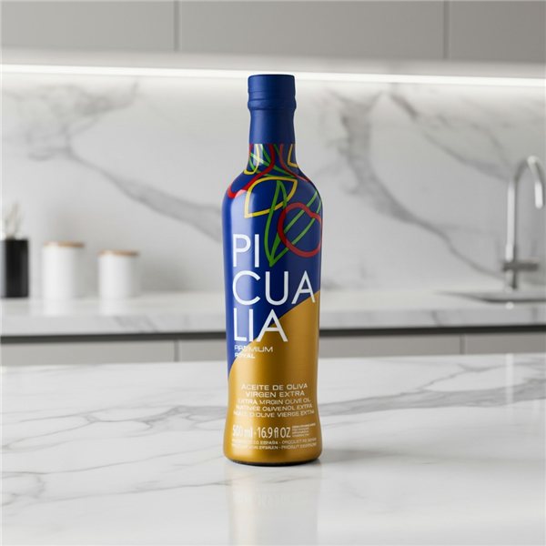 Picualia Premium Royal Botella 500 ml-lateral