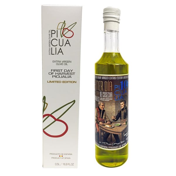 Picualia First Harvest Limited Edition Arbequina 500 ml-detalle