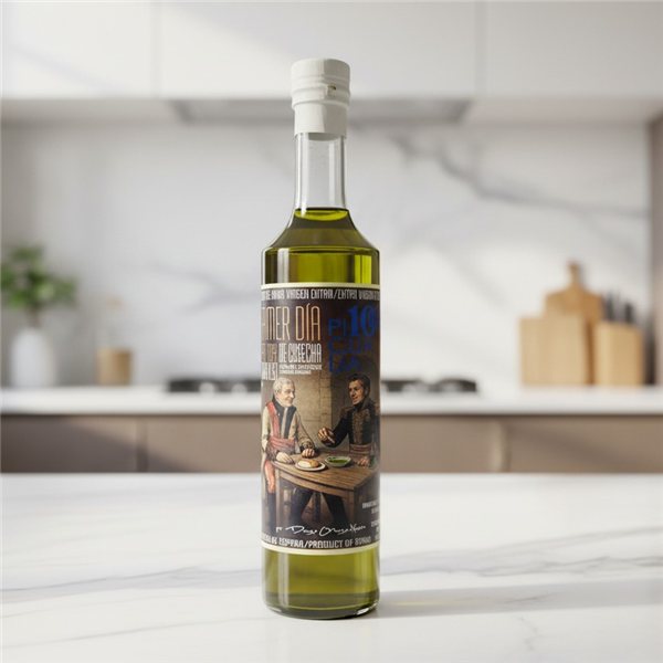 Picualia Primer Día de Cosecha Edición Limitada Arbequina 500 ml-trasera