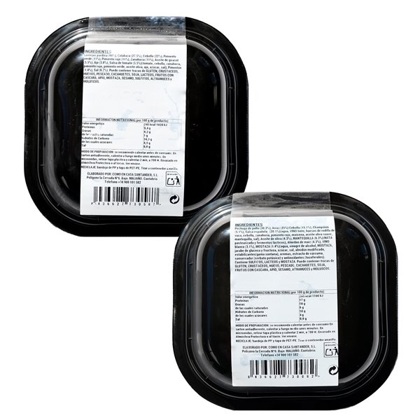 FRAGEN SIE WIE ZU HAUSE | Fertiggerichte zum Aufwärmen | Linsen mit Kürbis, Hühnchen Stroganoff mit Reis | Hausgemachter und nahrhafter Geschmack | Packung 2 x 350 g-detalle