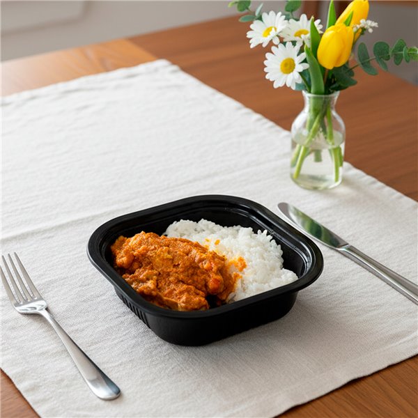 ASK LIKE AT HOME | Ready-to-Eat Prepared Dishes | Udon Noodles with Chicken, Chickpeas with Pork Loin, Tuna Pasta Salad, Hake Meatballs in Marinara Sauce, Honey Ribs with Potatoes, Chicken Tikka Masala | Pack 6 x 350 g-trasera