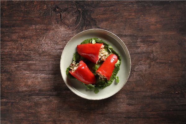 Poivron du Piquillo Entier Extra, boîte de 390 grammes-lateral