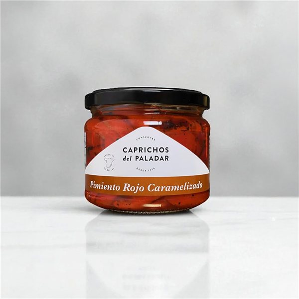 Karamellisierter roter Paprika - Glas-detalle