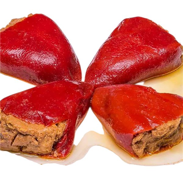 Pimientos del Piquillo rellenos de Hueva de Atún en Aceite de Oliva-detalle
