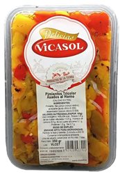 Poivrons tricolores rôtis au four, 350 g