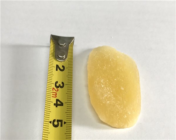 Ananas tranché déshydraté, plateau de 250 grammes-detalle