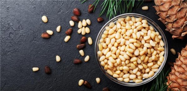 Natural Pine Nuts, Package of 100g-lateral