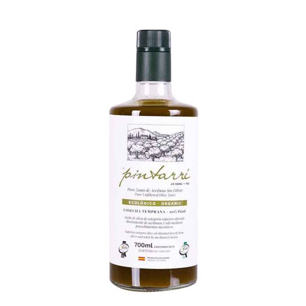 Je vais peindre de l'huile d'olive écologique Picual non filtrée en branche 700ml.-detalle