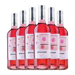 Pinuaga Seco Vino de la Tierra de Castilla Rosé — Rosado Bio — Biológico 75 cl Vegano Vino Rosado (Caja de 6 unidades)