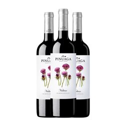 Pinuaga Tempranillo Vino de la Tierra de Castilla Nature Joven 75 cl Vino Tinto (Caja de 3 unidades)