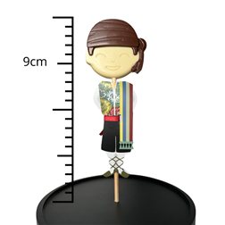 La traducción al francés sería: 

"Chocolat 'Mario Padial' en forme de sucette" 

Si necesitas una traducción diferente o más contexto, házmelo saber.