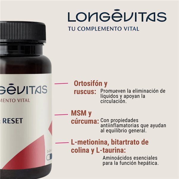 Plan Detox & Reset Longevitas Pack 11 unidades (300ml)-izquierda