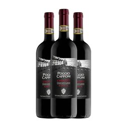 Poggio Capponi Pc Chianti Reserva 75 cl Vino Tinto (Caja de 3 unidades)