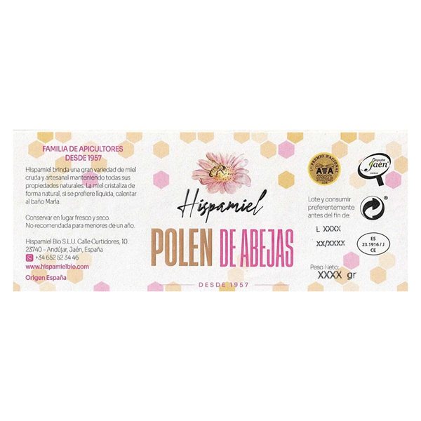 Bienenpollen 250g Hispamiel-detalle