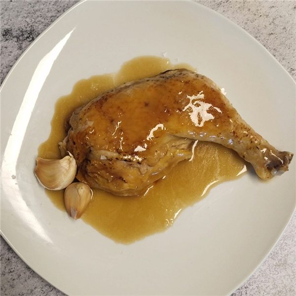 Ecológico Hühnergericht mit Knoblauch (330 g)-izquierda