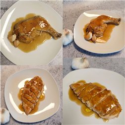 Organic garlic chicken (330 g)