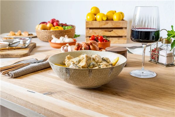 Pollo roquefort con espinacas-izquierda