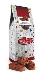 Handmade chocolate dusted with black chocolate (10%) in a 250g bag.