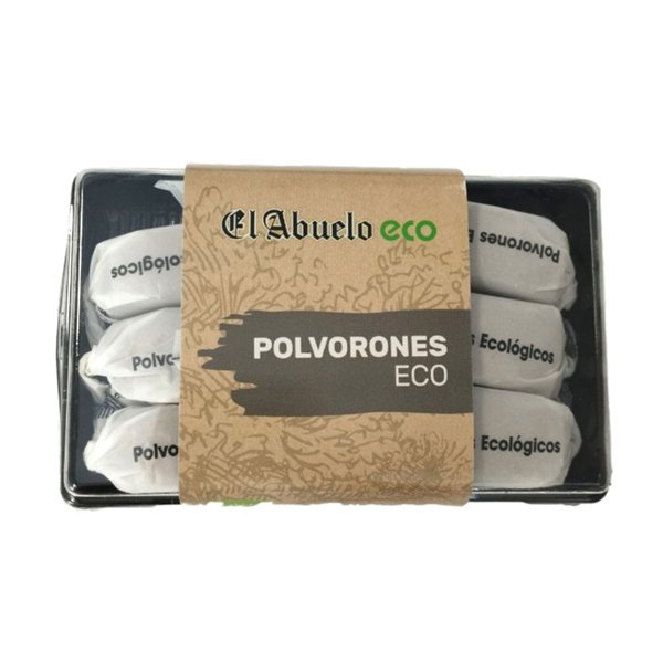 Artisanal Organic Almond Polvorones 200 g El Abuelo-lateral
