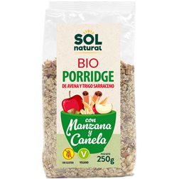 Porridge de Pomme et Cannelle avec Avoine et Sarrasin Sans Gluten Bio 250g