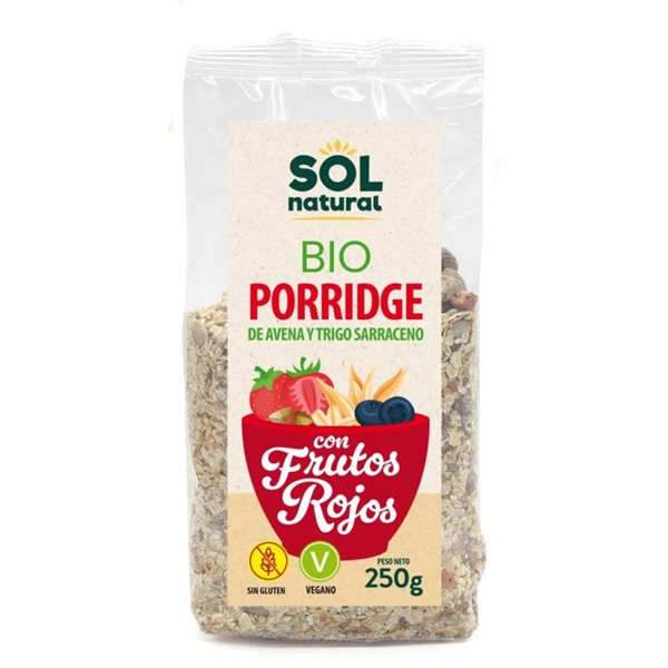 Porridge Red Fruits Oat-Buckwheat Bio 250g Sol Natural-detalle