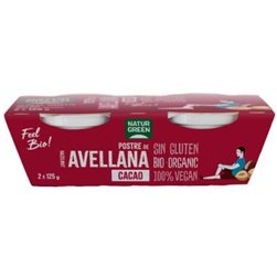 Postre de Avellana con Chocolate Bio 2 x 125g