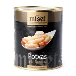 Potxas a la Navarra with ham "Miset"