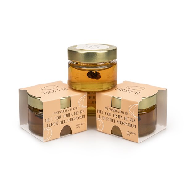 Préparation de Miel d'Acacia à la Truffe Noire Tuber Melanosporum 140g-detalle