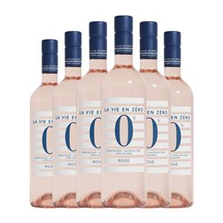 Producta Vignoble La Vie en Zéro Rosé — Rosado 75 cl Sin Alcohol Vino Rosado (Caja de 6 unidades)