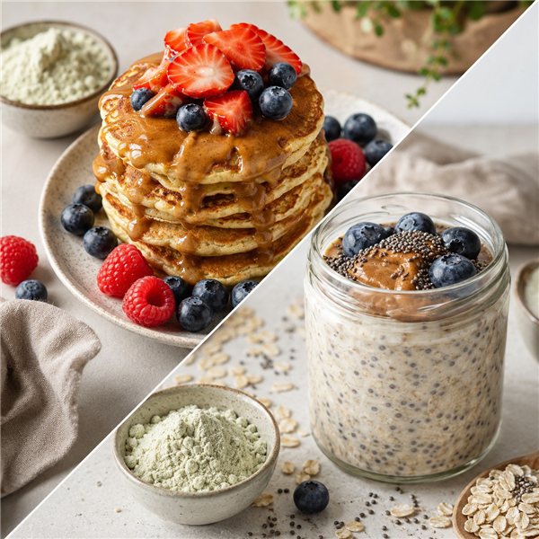 Bio-Erbsenprotein Regular | 80 % pflanzliches Protein | Ideal für Shakes, Backwaren und Mischungen | Samskara 1 kg-izquierda