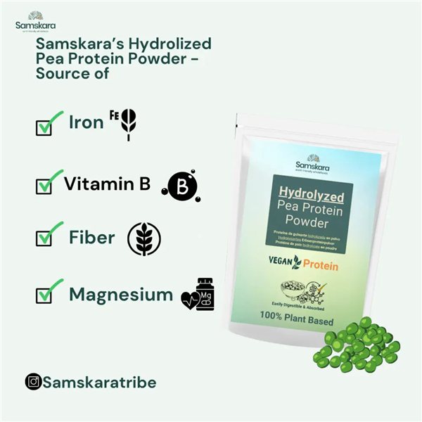 Proteína de Guisante Ultra Hidrolizada - 500g-detalle