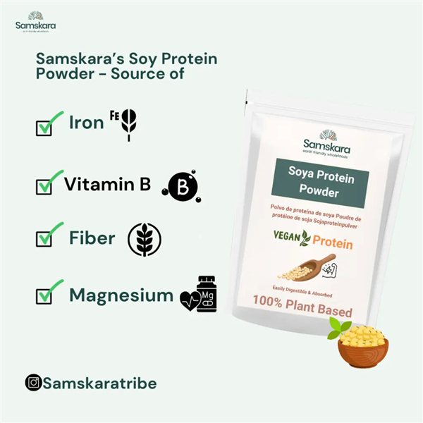 Organic Soy Protein - 500g-lateral