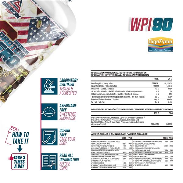 PROTÉINE ISO ZÉRO PREMIUM Chocolat Dubaï Collection limitée-trasera