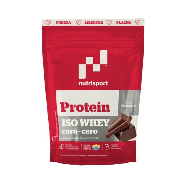 Protéine IsoWhey Zéro CHOCOLAT 450g NutriSport-lateral
