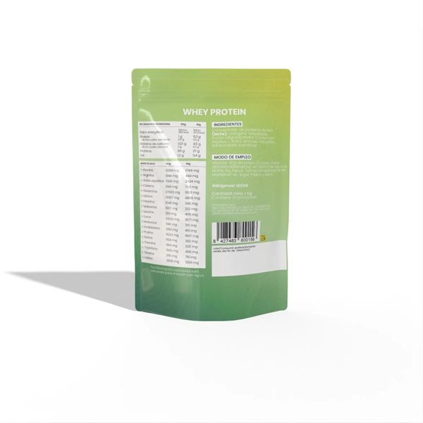 Proteina Whey de suero de leche vainilla Doypack 1 kg Sotya SPORT-lateral